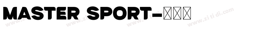 Master Sport字体转换